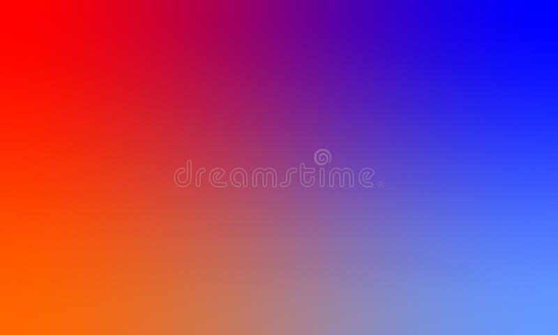 Abstract Blue Red Orange Multi Shaded blur texture background design colorful blurred shaded background vivid color illustration. stock illustration