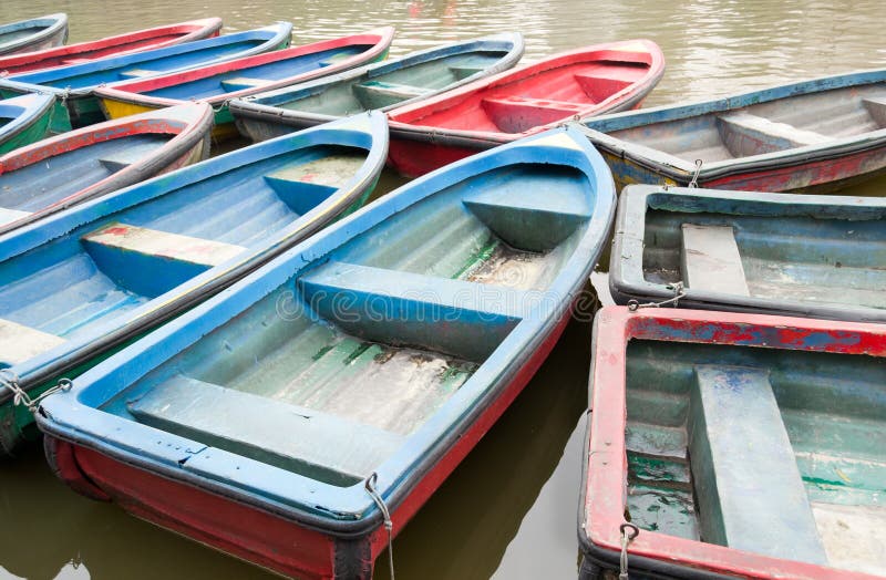 Colorful boats