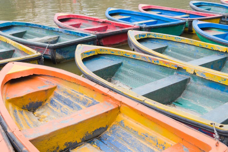 Colorful boats