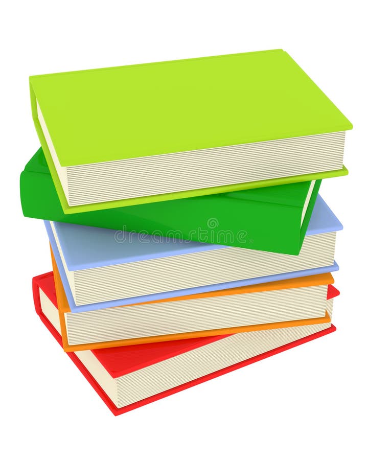 Colorful Book Stack stock illustration. Illustration of book - 10848678