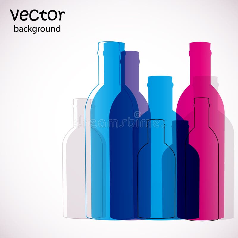 Colorful bottles