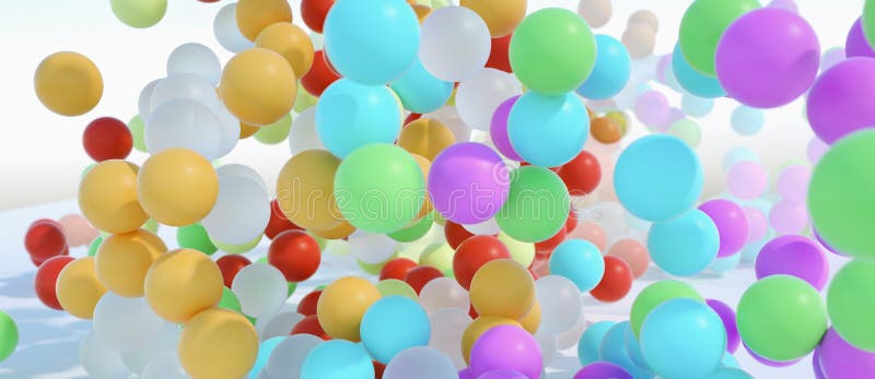 Colorful bouncing balls outdoors against blue sunny sky royalty free stock image Colorful bouncing balls outdoors against blue sunny sky royalty free stock image