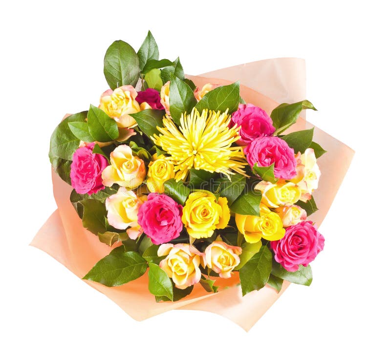 Colorful bouquet of flowers stock photos