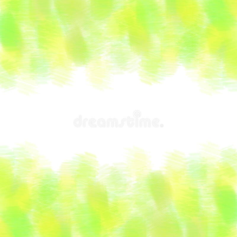 Colorful Bright Lime Green Card Design with Pastel Watercolor Style
