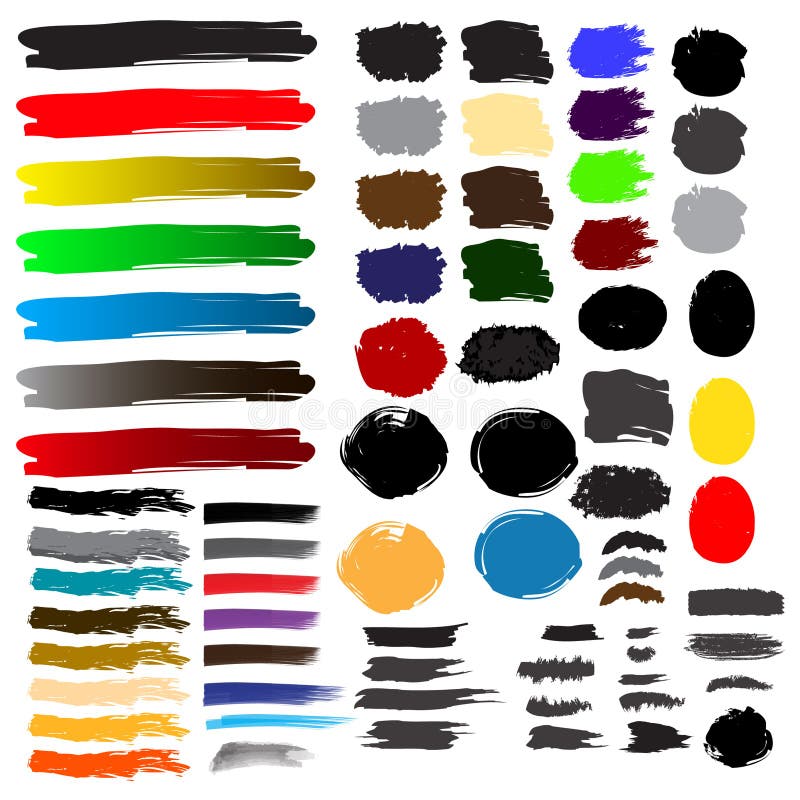 Brush Splashes Funky Pattern Stock Vector - Illustration of fashion