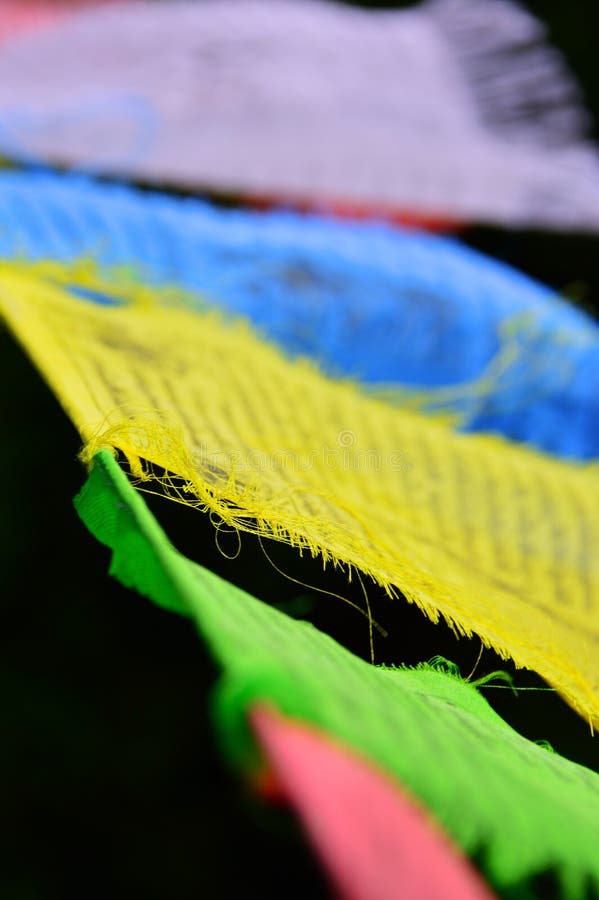 Colorful Buddhist Prayer Flags