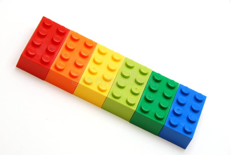 Colorful building blocks royalty free stock photo