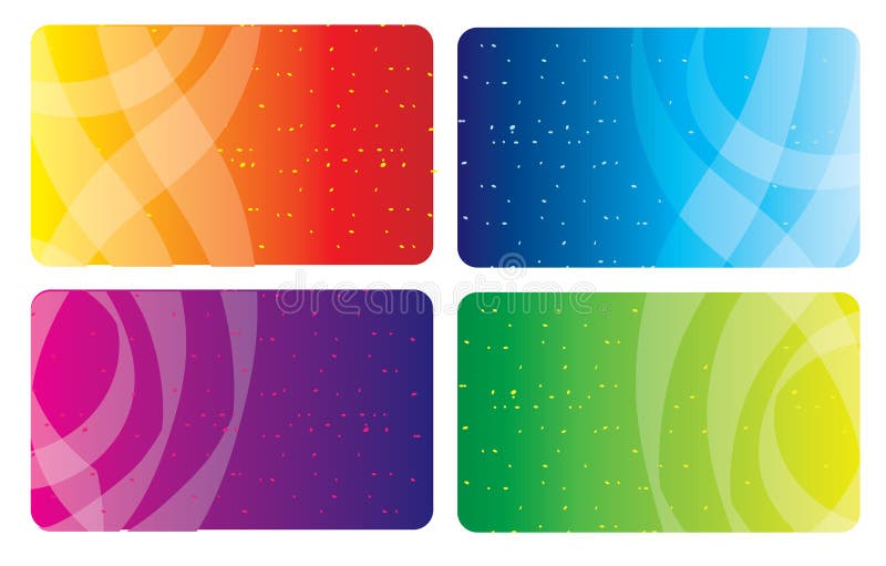 Colorful business card royalty free illustration