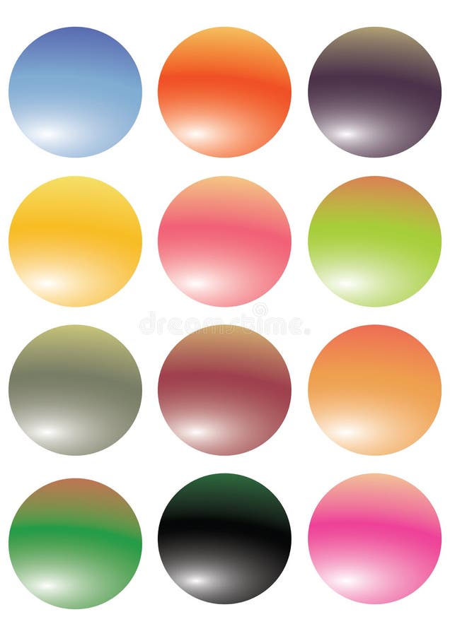 Colorful buttons vector