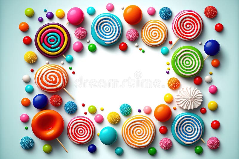Colorful Candies. Candy and Lollipops Stock Illustration Illustration