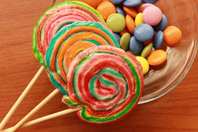 Colorful Candies and Turkish Coffee Stock Photo Image of background