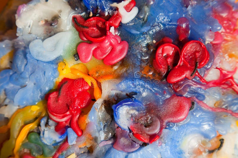 Colorful candle wax royalty free stock photography Colorful candle wax royalty free stock photography