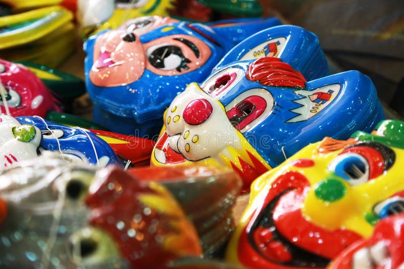 Colorful Cartoon Mask in the market for Children. Colorful Cartoon Mask in the market for Children