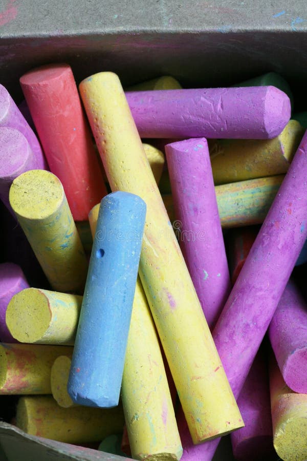 Colorful Large Chalk Sticks. Stock Photo Image of color, varied 3288916