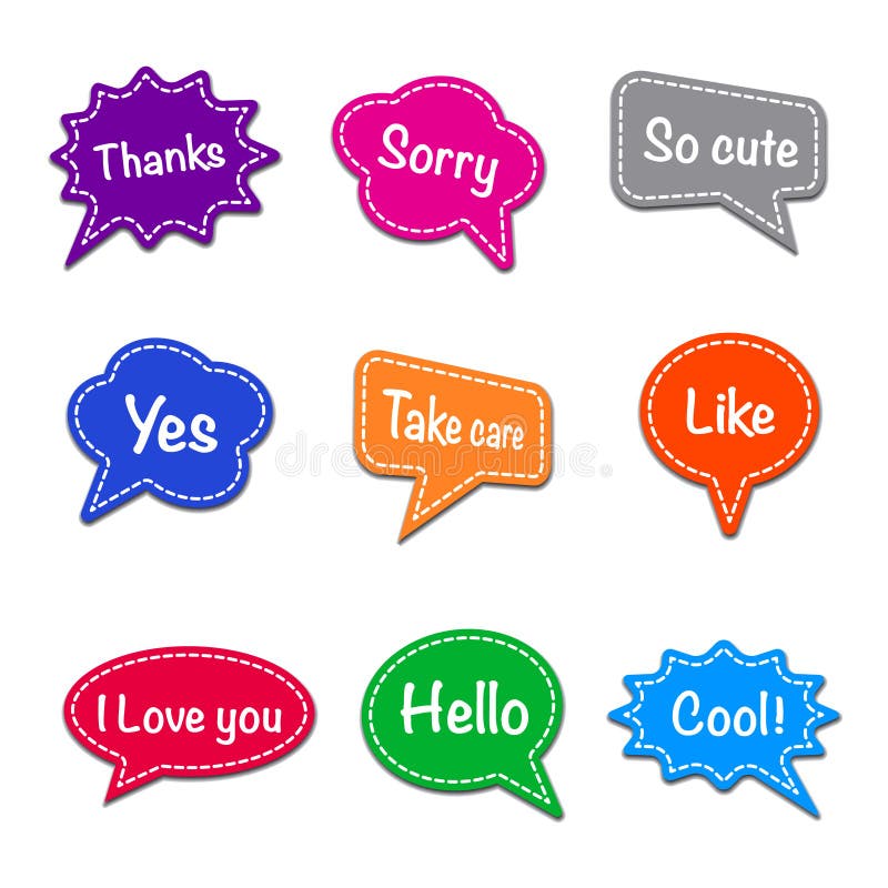 Chat Stickers Stock Illustrations 2 853 Chat Stickers Stock Illustrations Vectors Clipart Dreamstime