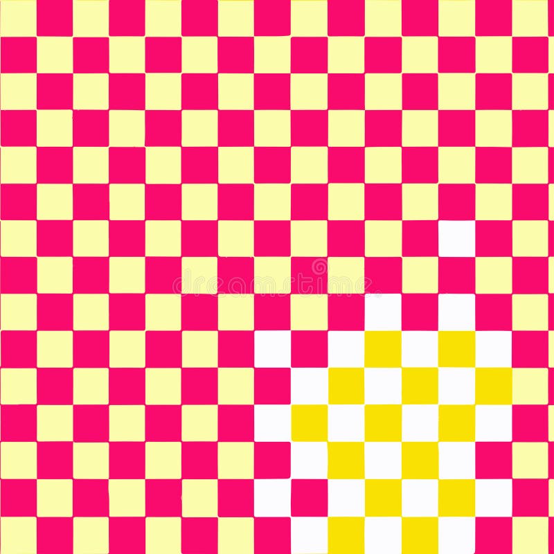 Colorful Check Pattern with Small Yellow Dots Vector Background Style