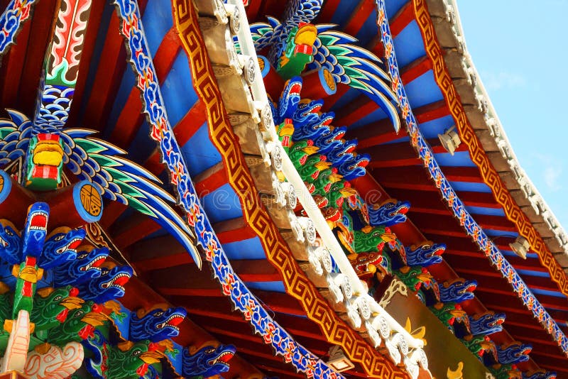 Colorful chinese temple