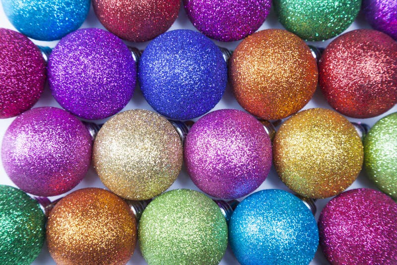 Colorful christmas balls