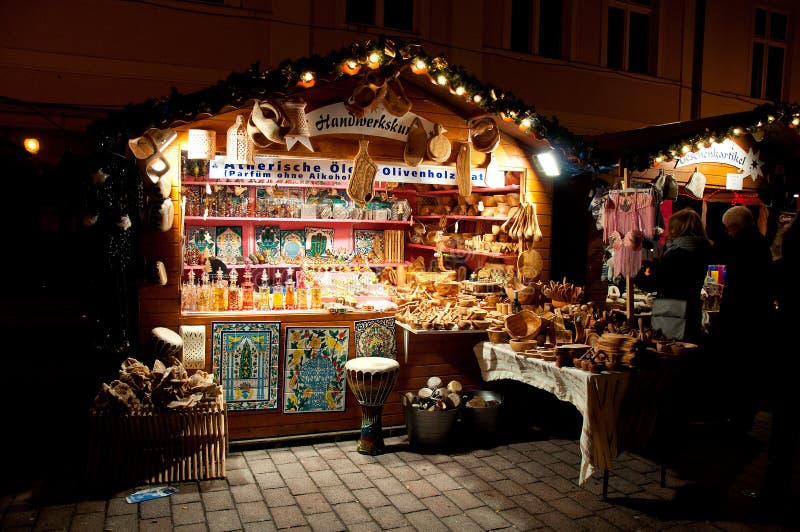 Colorful Christmas Market in Potsdam Editorial Image Image of lights