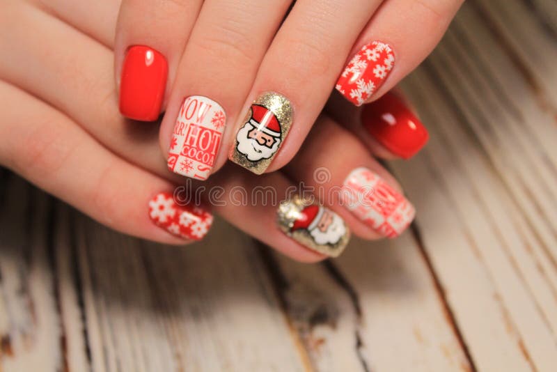 Winter Nail Designs with Rhinestones and Glitter - wide 5