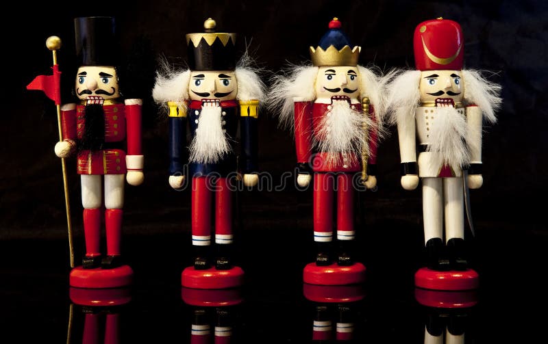 Colorful Christmas nutcrackers