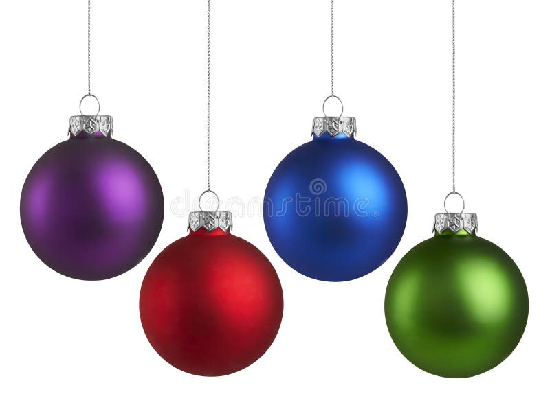 Colorful Christmas Ornaments Stock Image Image of blue, ornament