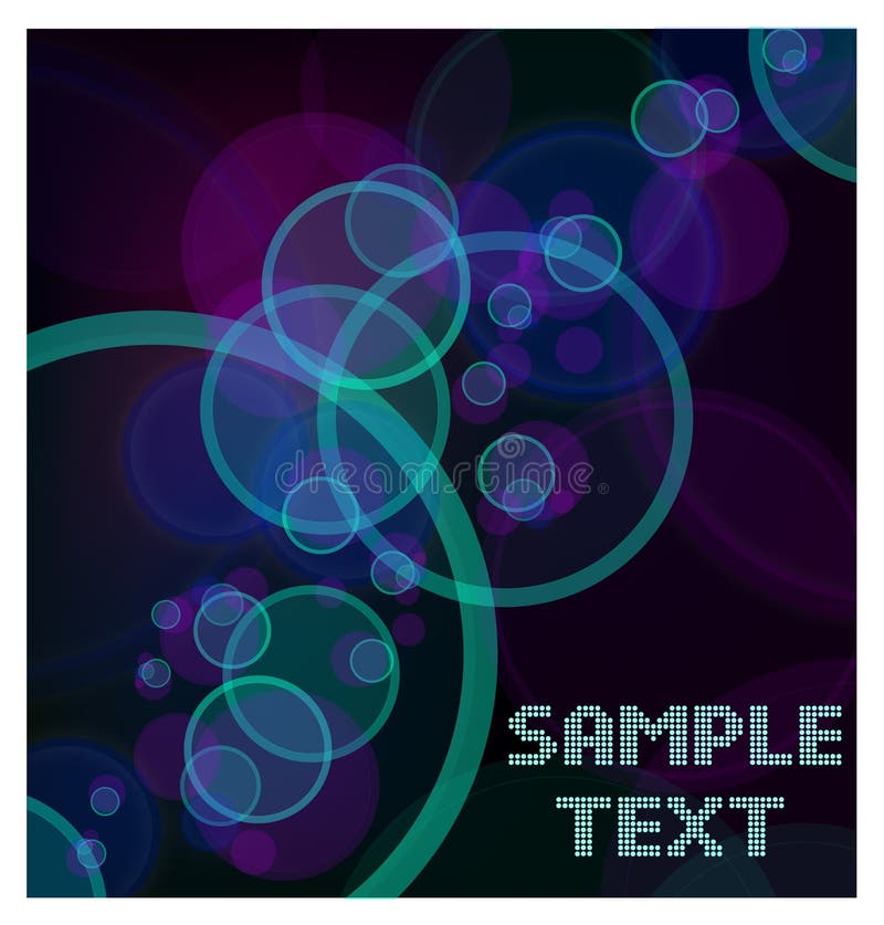 Colorful circle on black Background. Vector vector illustration