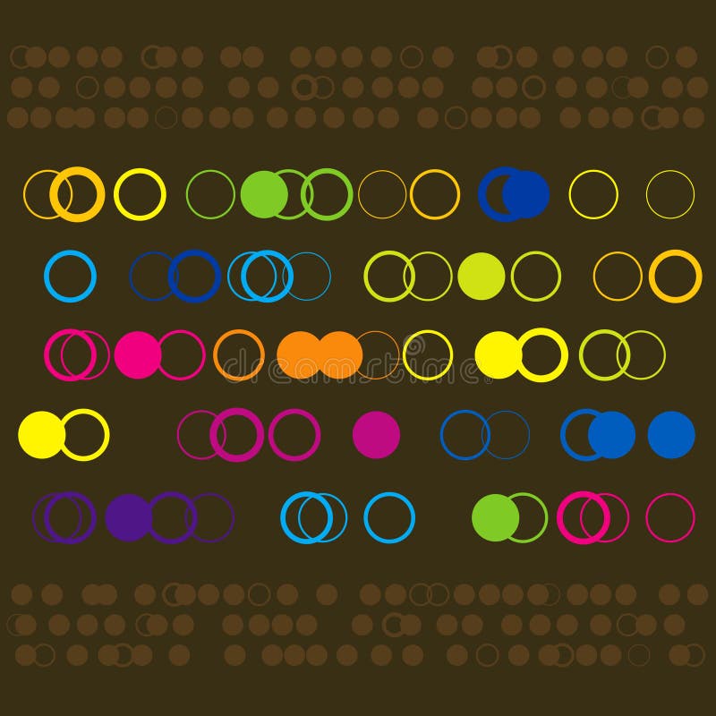 Colorful Circle Pattern stock photos