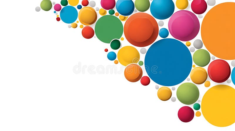 Colorful Circles Abstract Background Design royalty free illustration
