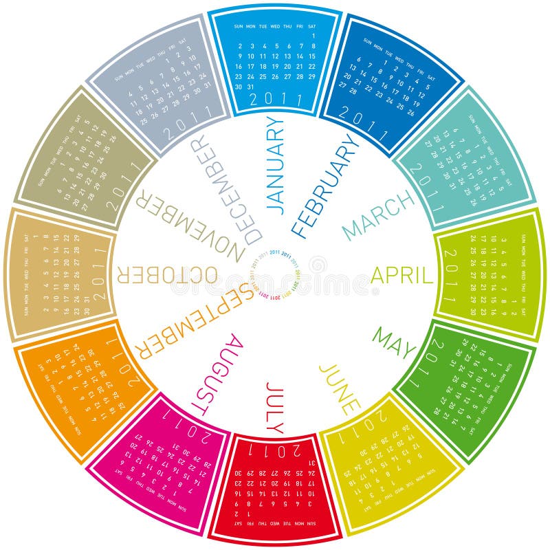 circular calendar