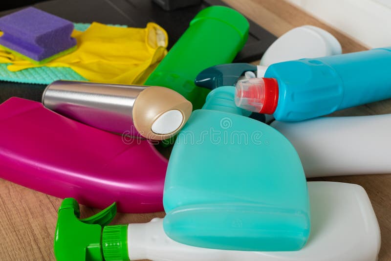 Cleaning items stock photo. Image of hygienic, household 203316340