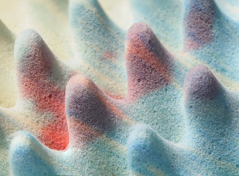 Colorful Closeup of a Foam Eggcrate Mattress Pad royalty free stock photo Colorful Closeup of a Foam Eggcrate Mattress Pad royalty free stock photo