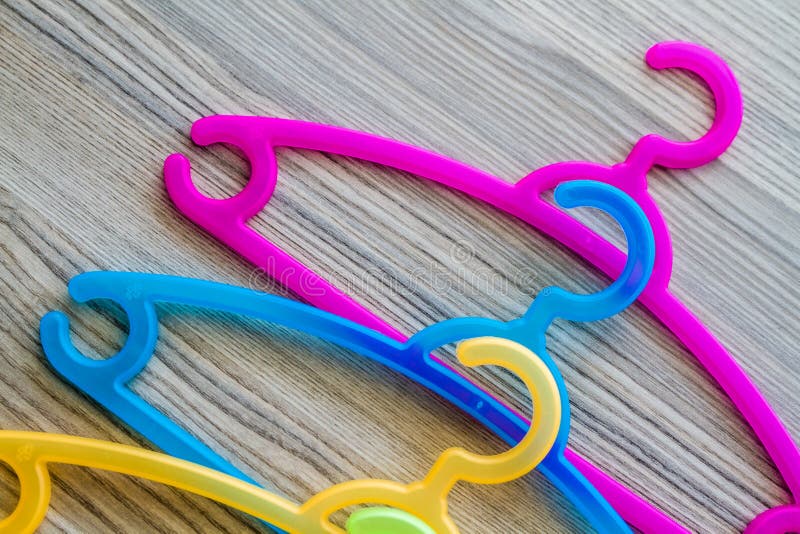 Colorful Clothes Hanger stock photography