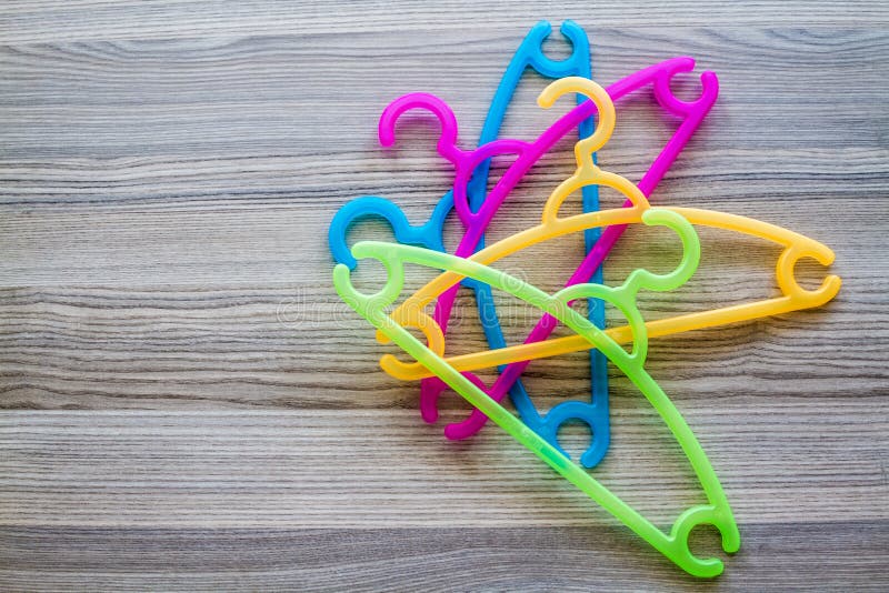 Colorful Clothes Hanger royalty free stock images