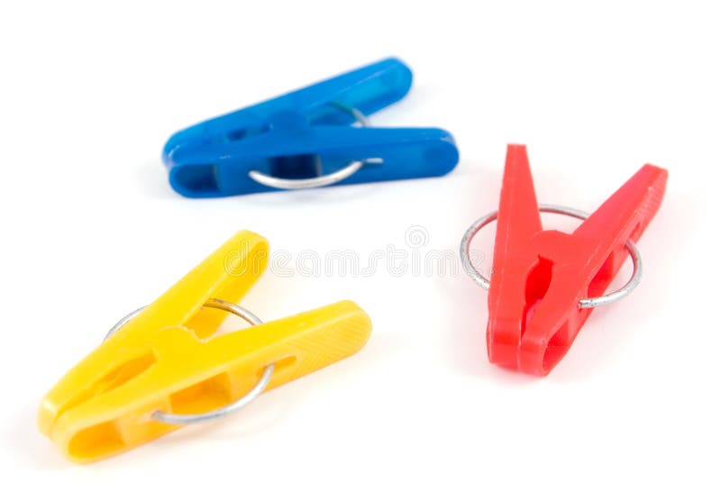 Colorful clothespins