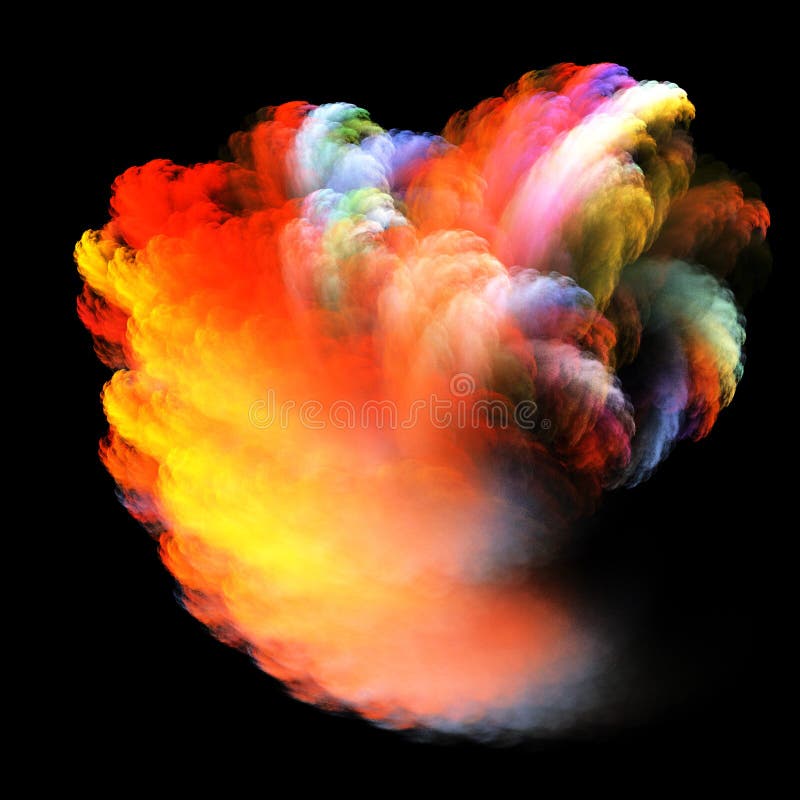 Colorful cloud royalty free illustration