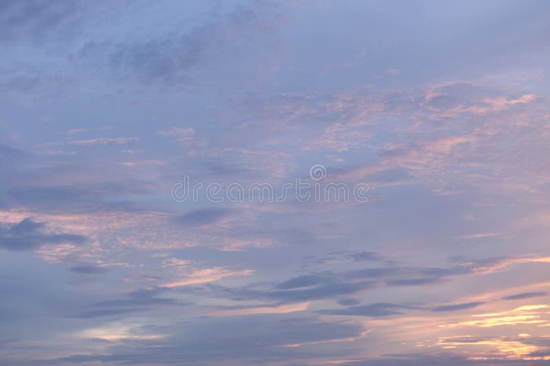 Colorful Clouds on Sunset Sky background royalty free stock photos