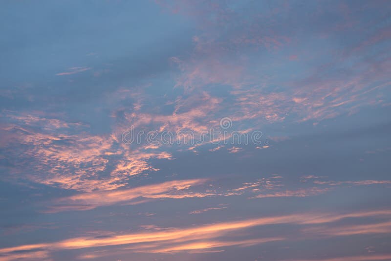 Colorful Clouds on Sunset Sky background royalty free stock photo