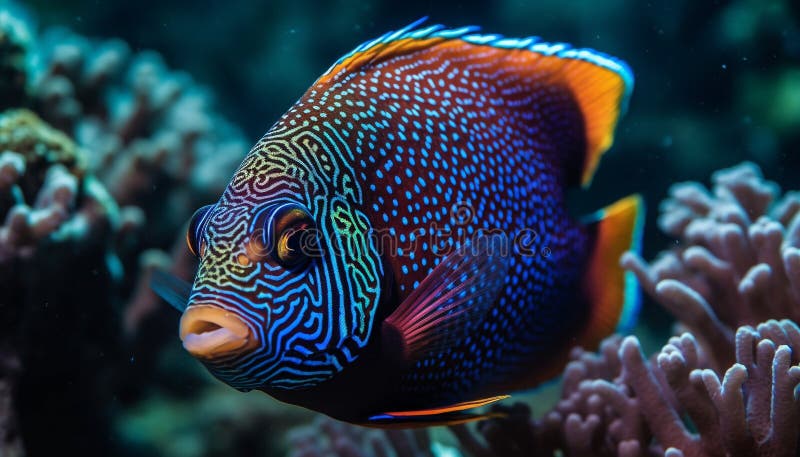 Colorful Clown Fish Swim in African Reef Generated by AI Stock Photo ...