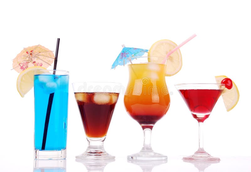 Colorful cocktails