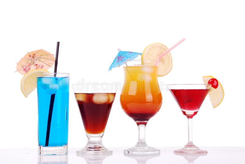 Colorful cocktails