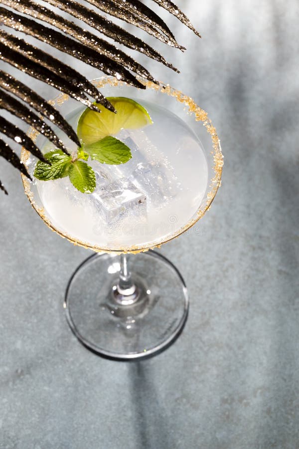 Colorful Cocktails on the Bar Table in Restaurant. Stock Photo Image
