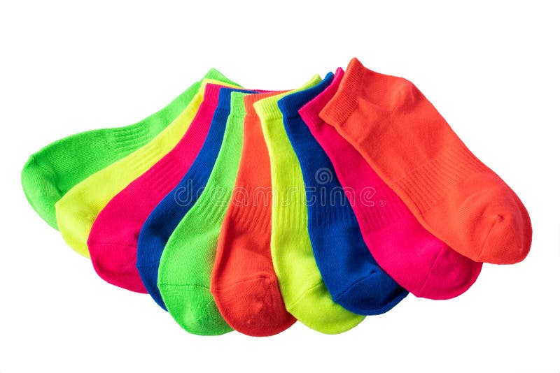 Colorful collection of socks