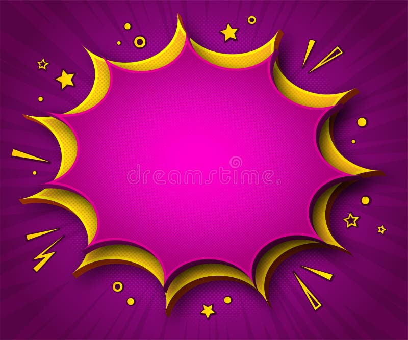 Colorful Comics Background. Cartoon Speech Bubbles Stock Vector -  Illustration of funny, layout: 163868885