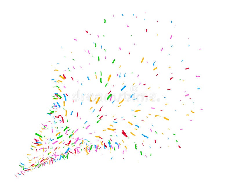 Взрыв конфетти рисунок