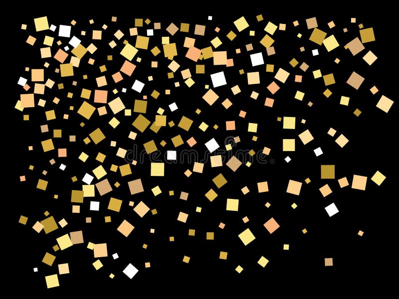 Colorful Confetti Squares Falling Stock Illustration Illustration of