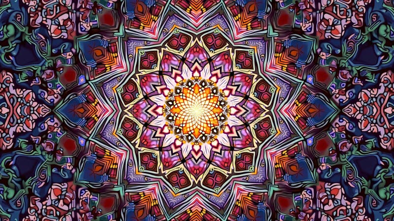 Colorful Convergence: Abstract Pattern Harmony vector illustration