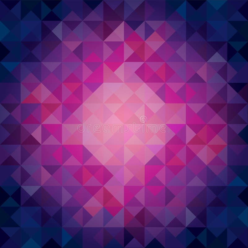 Colorful Cool Toned Triangles - Abstract Background vector illustration