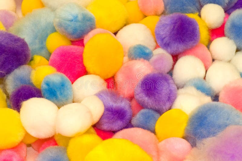 Colorful cotton balls stock image. Image of assort, fuzzy 4804543