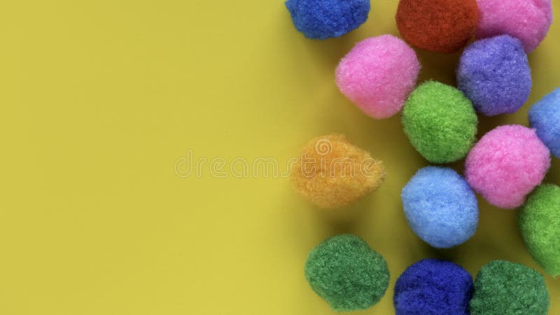 Background - Many Colorful Different Sized Colorful Cotton Balls Stock  Photo, Picture and Royalty Free Image. Image 16297727.